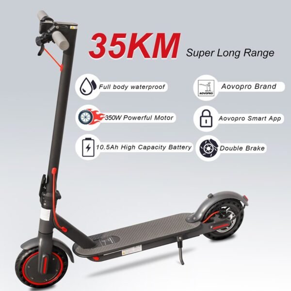 Tuya Smart Electric Scooter 350W Foldable E-Scooter with App Control